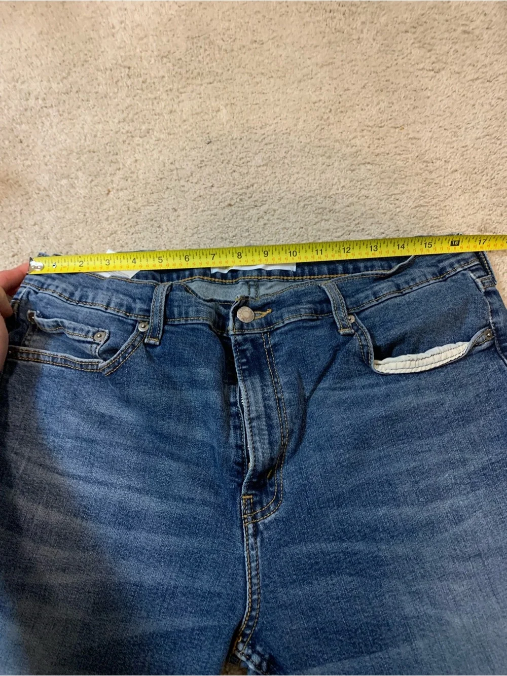 Levi Strauss Signature Men's 38x29 Skinny Fit Stretch Denim Jeans